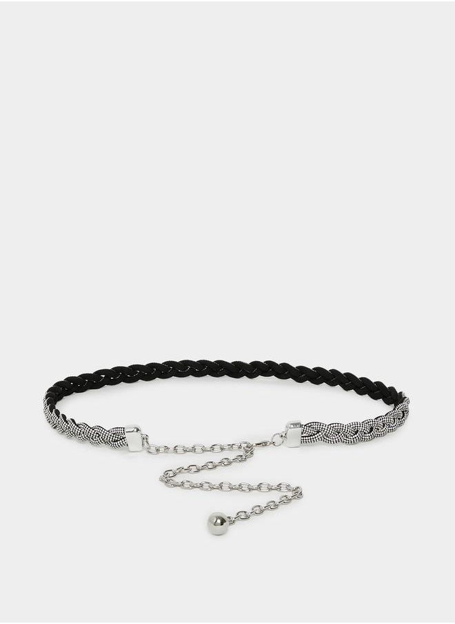 Styli Braided Embellished Belt  - Image 1