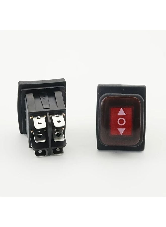 1PC Momentary Rocker Switch 12 24V Red Cap Black Housing 6 Pin Auto Boat Marine - Image 4