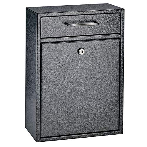 Mail Boss 7413 High Security Steel Locking Wall Mounted Mailbox-Office Comment Letter Deposit, Galaxy Drop Box,Medium - Image 1
