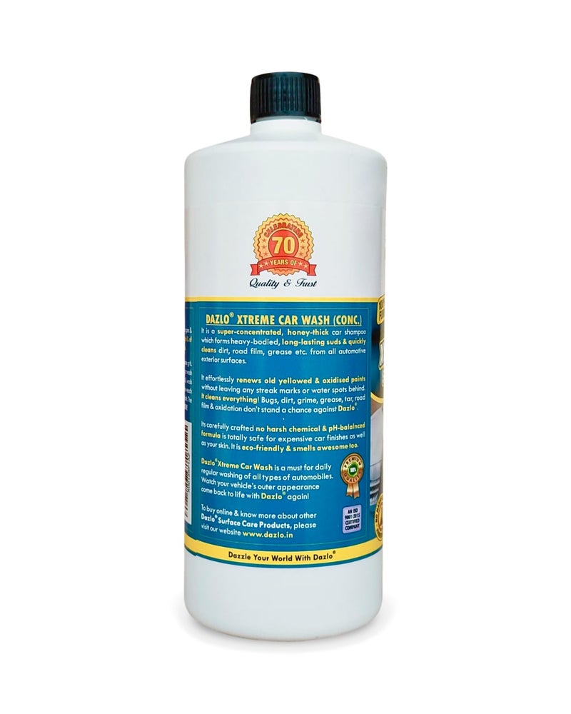 Dazlo Xtreme Car Wash Heavy Duty Snow Foam 200x Concentrate (1kg) - High Foaming Car & Bike Wash Shampoo - Image 3