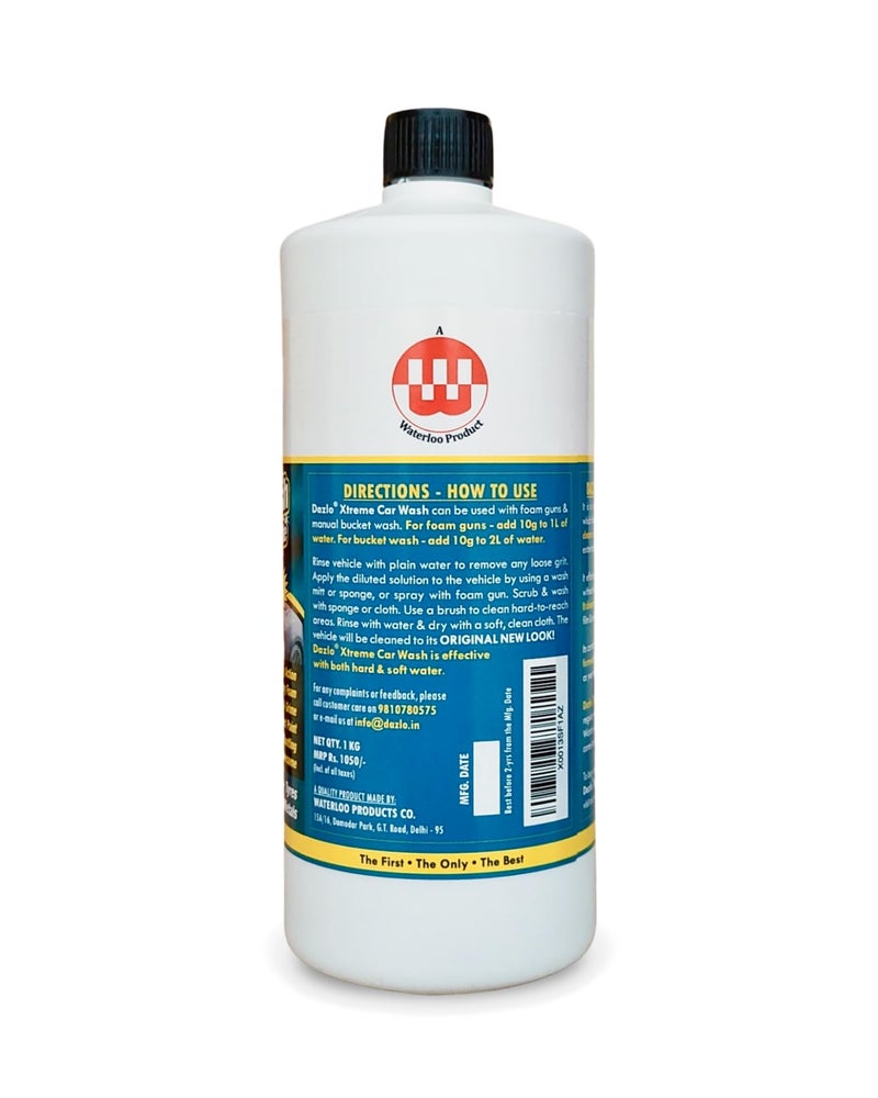 Dazlo Xtreme Car Wash Heavy Duty Snow Foam 200x Concentrate (1kg) - High Foaming Car & Bike Wash Shampoo - Image 2