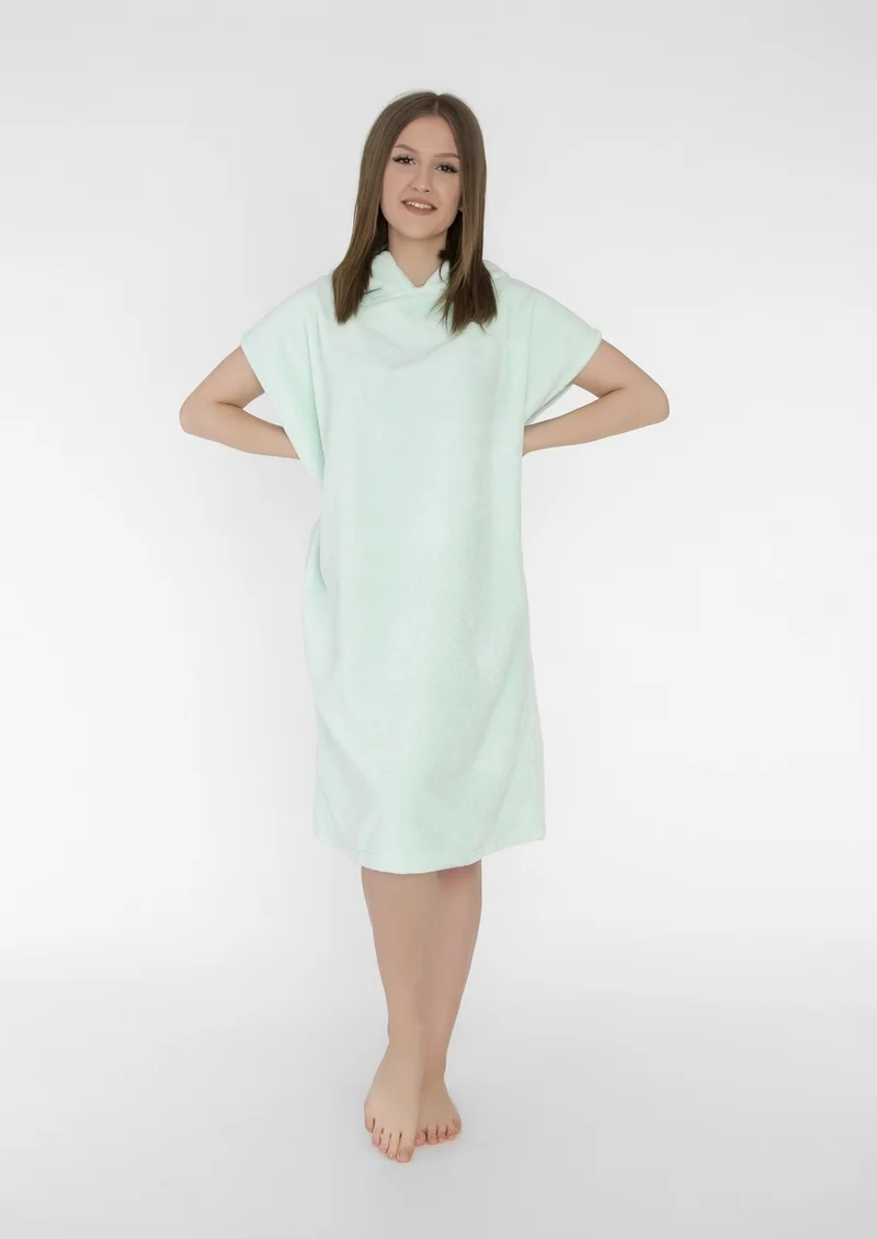 هامور Dough Surf Beach Poncho Hooded Beach Towel Surf Mint