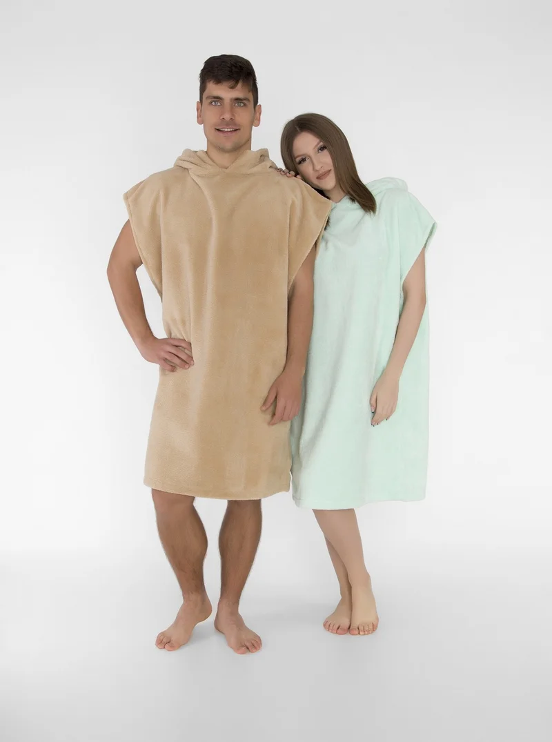 هامور Dough Surf Beach Poncho Hooded Beach Towel Surf Mint