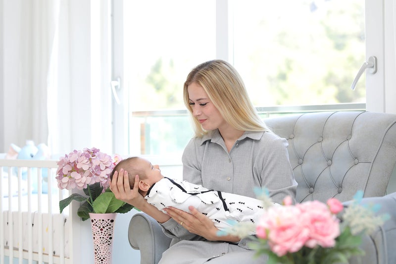 BaeBae Goods Swaddle Blanket, Adjustable Infant Baby Wrap Set of 4, Baby Swaddling Wrap Blankets Made in Soft Cotton (0-3 Months) - Image 4
