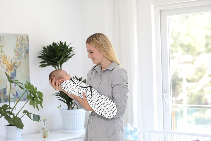 BaeBae Goods Swaddle Blanket, Adjustable Infant Baby Wrap Set of 4, Baby Swaddling Wrap Blankets Made in Soft Cotton (0-3 Months) - Image 5