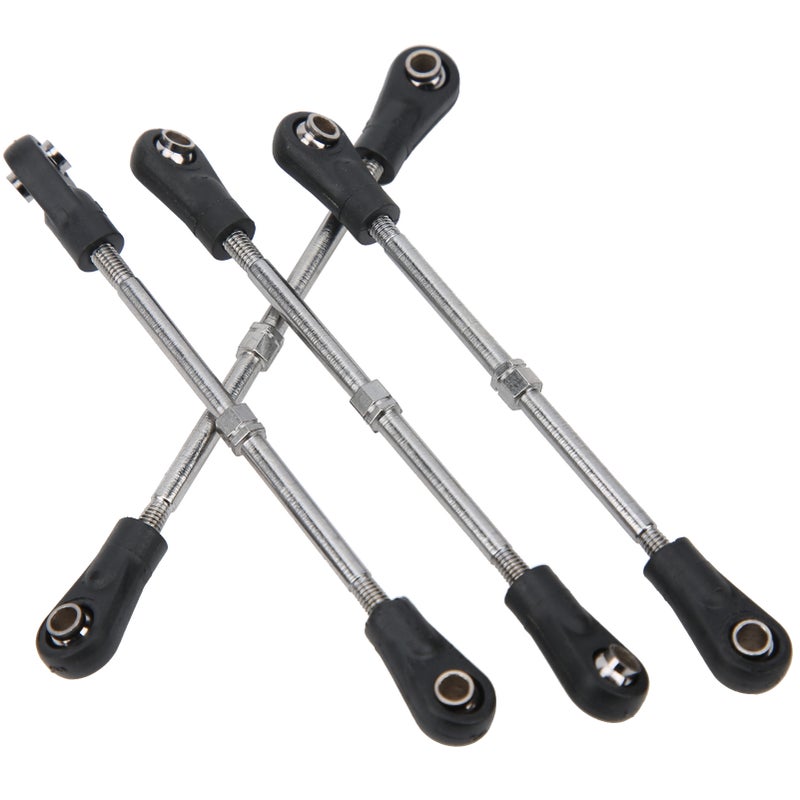 4Pcs Steering Linkage Rod Adjustable Fit for Monster Trunk/Racing Truck 1/10 RC Model - Image 4