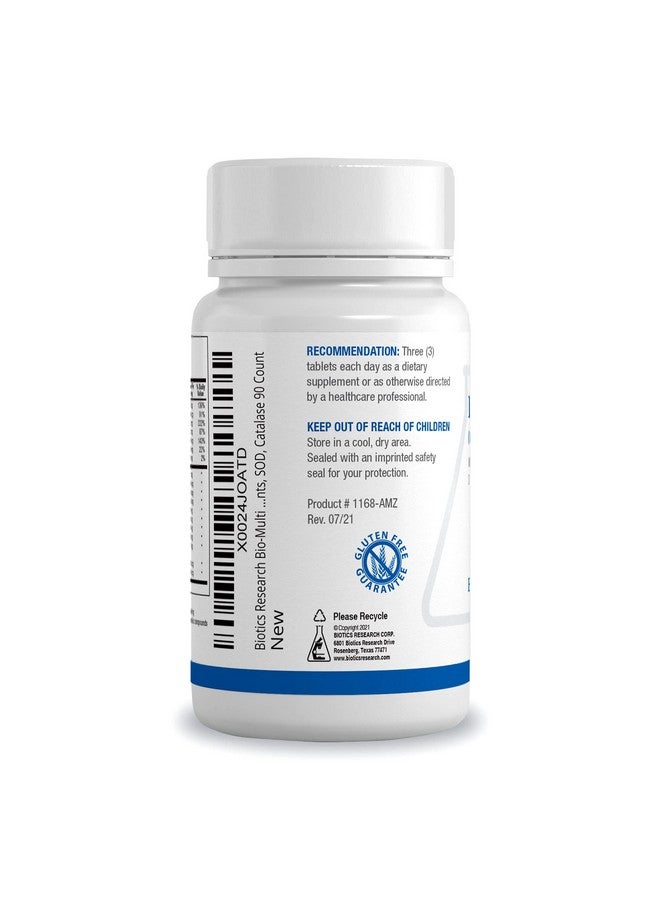 Biotics Research Biotics Research Bio Multi Plus Iron Free Multivitamin, Chelated Minerals, Iron Free, Emulsified Fat Soluble Vitamins, High antioxidants, SOD, Catalase 90 Tablets - Image 2