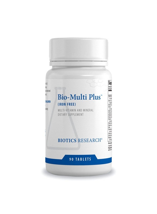 Biotics Research Biotics Research Bio Multi Plus Iron Free Multivitamin, Chelated Minerals, Iron Free, Emulsified Fat Soluble Vitamins, High antioxidants, SOD, Catalase 90 Tablets - Image 1