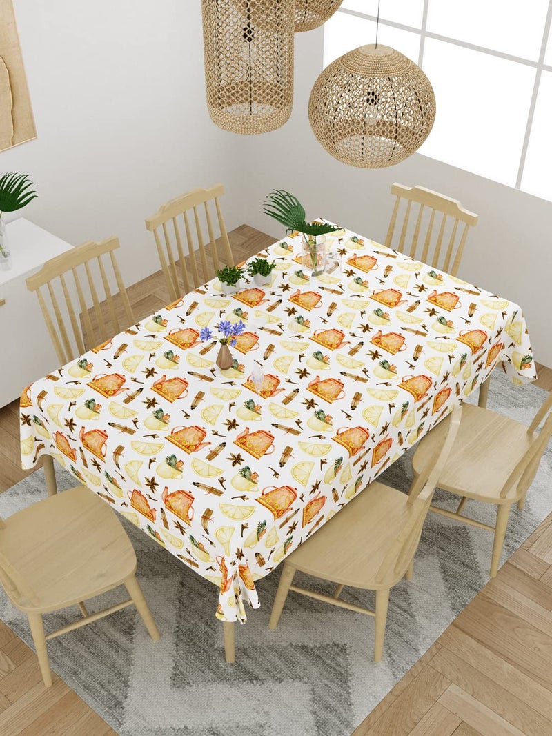 EVER HOME 100 Cotton 4 to 6 Seater Dining Table ClothTable CoverRectangular 58 inch x 88 inch Pack of 1 - Image 3