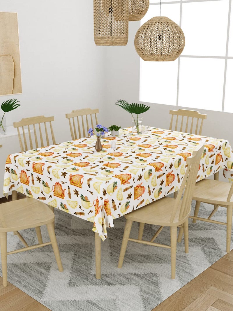 EVER HOME 100 Cotton 4 to 6 Seater Dining Table ClothTable CoverRectangular 58 inch x 88 inch Pack of 1 - Image 2