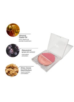 Ruby's Organics Cream Blush For Cheeks & Highlighter Duo Palette- Blusher For Face Makeup, Lightweight Flawless All Day Glow, All Skin Types, Natural &Paraben Free (Deep Rose + Illuminate) 9G  - Image 4