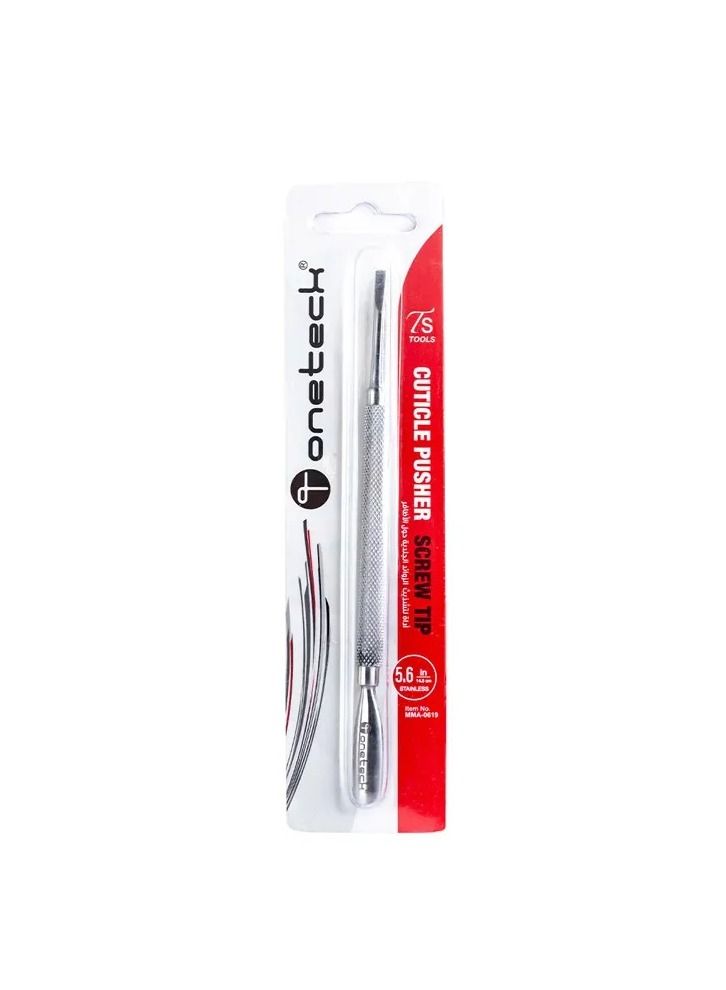 Onetech Cuticle Pusher with Screw Tip  a Single Tool That Includes 2 in 1 Manicure Maintenance Heads 14.4cm Mma 0619 - Image 1