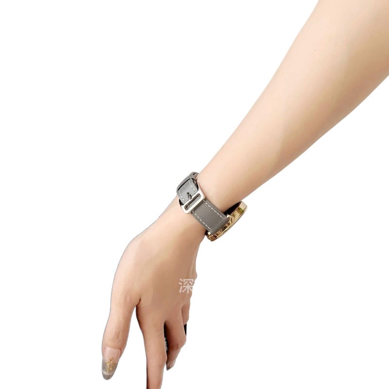 Leather Smartwatch Band for daily smartwatch wear and replacement strap Orange Colour Everyday Use Home Use Travel Use Outdoor Use Portable Use - Image 5
