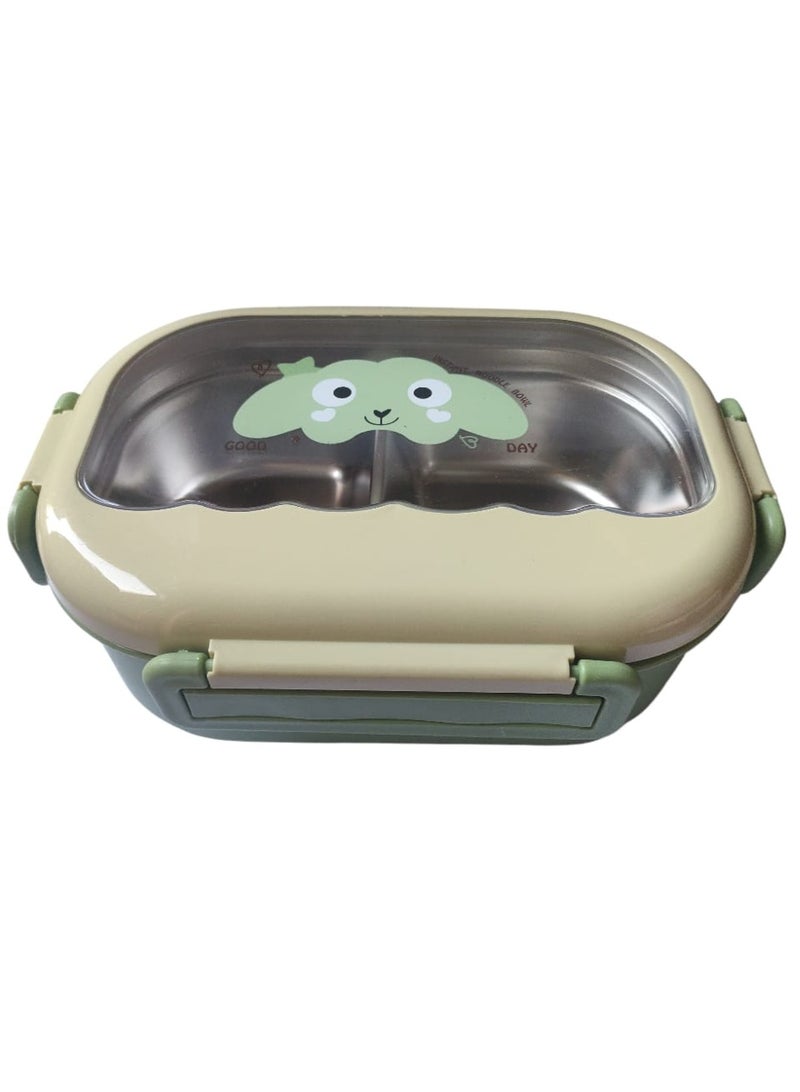 Spaceshoop Cute Stainless Steel Lunch Box School Lunch Box for Kids Portable Sealed Lunch Container Separate Heated Lunch Box - Image 1