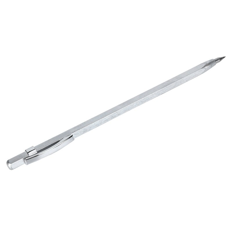Tungsten Carbide Scriber: Knurled Aluminum Handle, Precise Line Engraving - Permanent Magnet Tool, Metal Engraving Pen for Hard Material Marking, Handheld Carving - Image 1