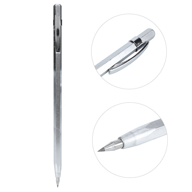 Tungsten Carbide Scriber: Knurled Aluminum Handle, Precise Line Engraving - Permanent Magnet Tool, Metal Engraving Pen for Hard Material Marking, Handheld Carving - Image 5