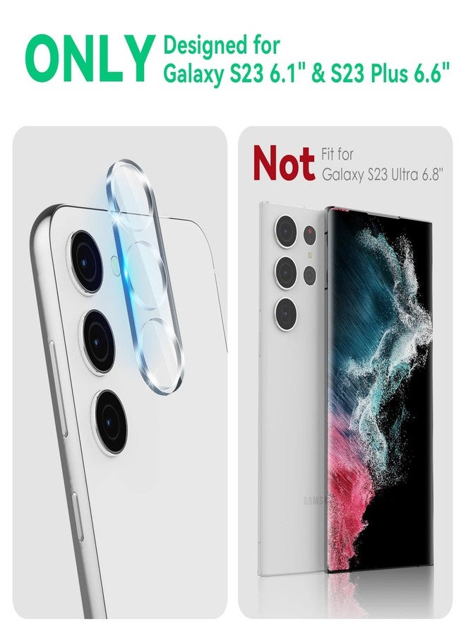 CloudValley [3 Pack Camera Lens Protector for Samsung Galaxy S24 / S23 / S23 Plus, 9H Ultra Thin Tempered Glass Cover Anti-Scratch & Case Friendly [Not Affect Flash & Night Shot], Transparent - Image 4