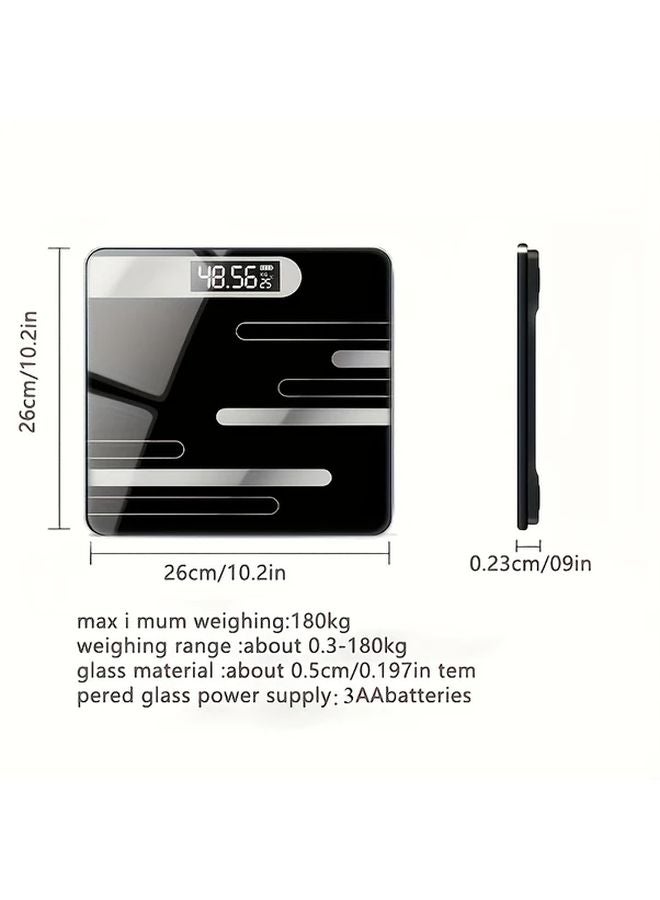 Precision Sleek Black Digital Scale With LED Display For Home Office Gym - Image 4