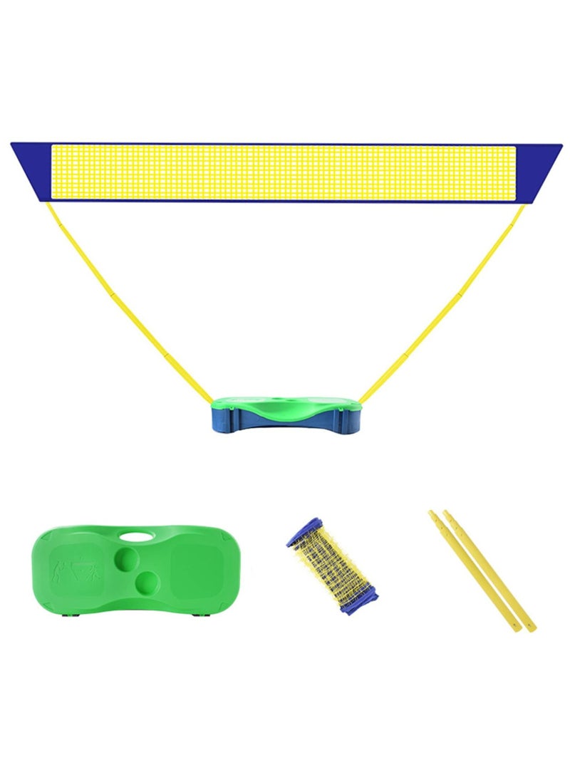 XiuWoo Portable Badminton Net Set, 2.9m Tennis Net, Kids Volleyball,Soccer Net Easy Setup Nylon Sports Net with Poles for Backyard, Indoor, Outdoor, Beach - Image 1