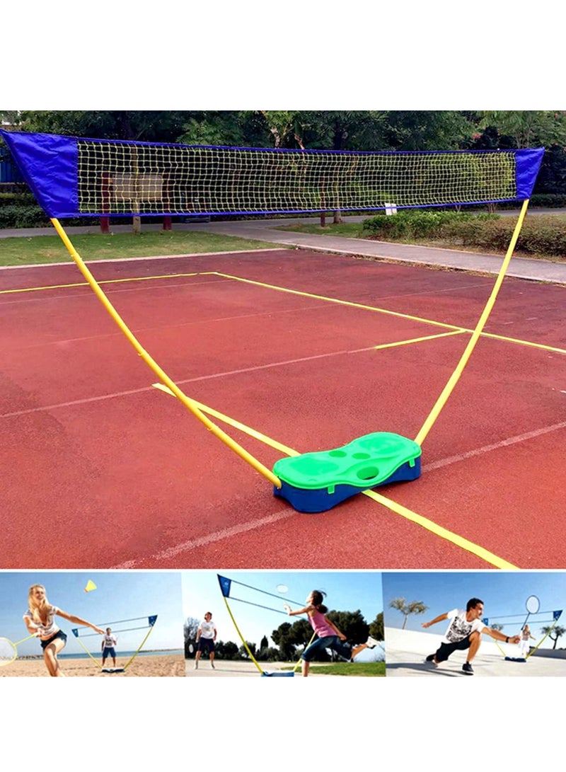 XiuWoo Portable Badminton Net Set, 2.9m Tennis Net, Kids Volleyball,Soccer Net Easy Setup Nylon Sports Net with Poles for Backyard, Indoor, Outdoor, Beach - Image 5