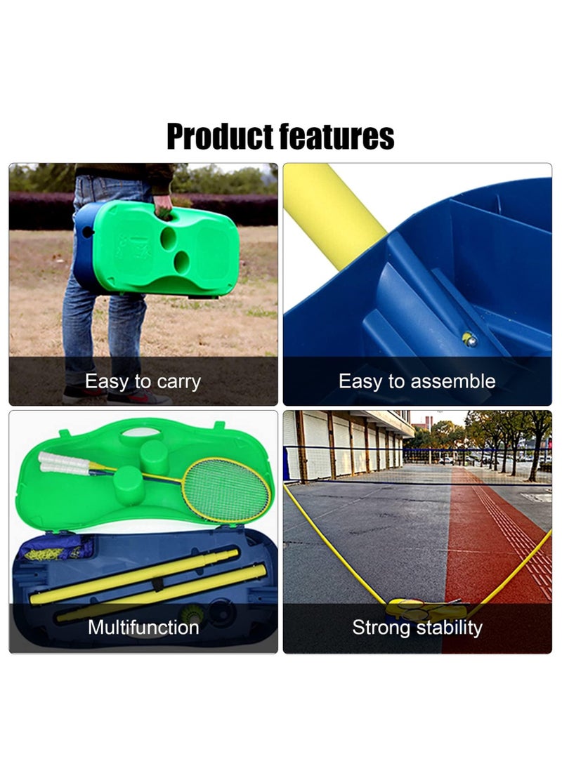 XiuWoo Portable Badminton Net Set, 2.9m Tennis Net, Kids Volleyball,Soccer Net Easy Setup Nylon Sports Net with Poles for Backyard, Indoor, Outdoor, Beach - Image 4