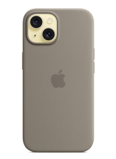 Silicone iPhone 15 Silicone Case with MagSafe - Clay  - Image 3