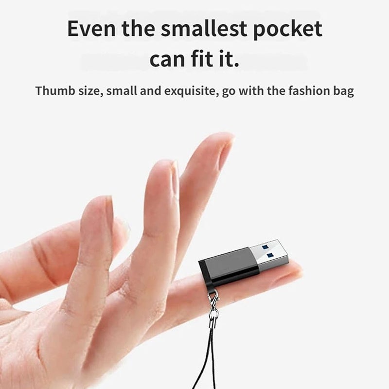 USB C Female to USB 3.0 Male Adapter 5V Fast Charging High Speed Data Transfer 1pc - Image 4