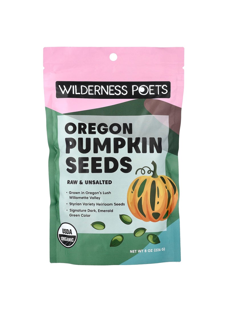Organic Oregon Pumpkin Seeds, Raw & Unsalted, 8 oz (226 g)