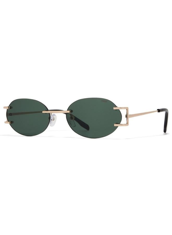 BlackOut Unisex Clio Oval Sunglasses - Image 2