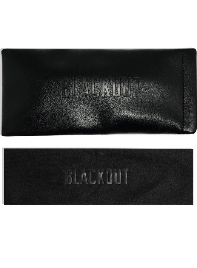بلاك أوت BlackOut Unisex Clio Oval Sunglasses