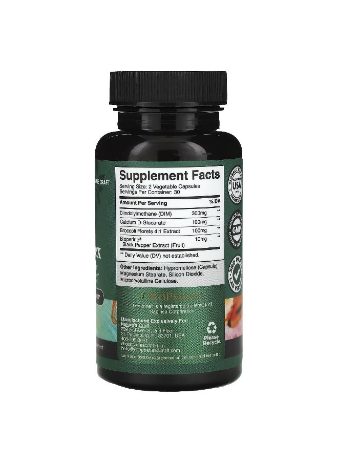 Natures Craft - Nature's Craft, DIM Complex With BioPerine®, 60 Capsules - Image 1