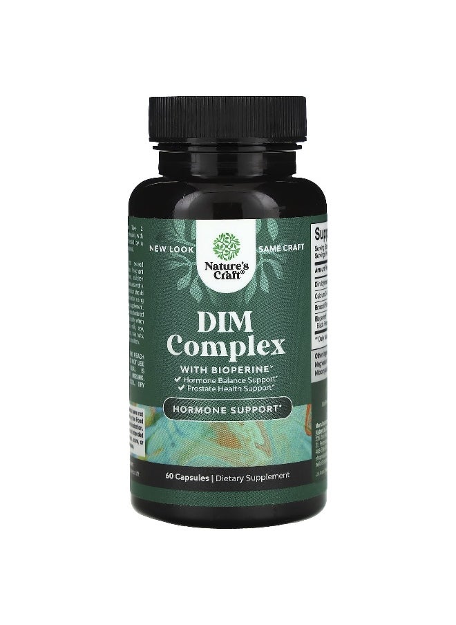 Natures Craft - Nature's Craft, DIM Complex With BioPerine®, 60 Capsules - Image 1