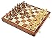 House of Chess Victorian Staunton Golden Acacia Wood Chess Set 14 x 14 Inches Wooden Folding Chess Board with Algebraic Notation Wooden Chess Pieces with King Height 3 Inches 2 Extra Queens - Image 2