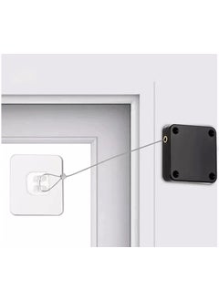 KPS KPS Door String Steel Rope Closer DIY Tool with Screw Option Punch Free Self Adhesive Retractable Automatic Closing Sliding Sensor Closer Residential Multi Functional Auto DrawstringPack of 1  - Image 5