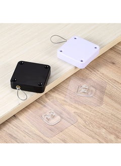 KPS KPS Door String Steel Rope Closer DIY Tool with Screw Option Punch Free Self Adhesive Retractable Automatic Closing Sliding Sensor Closer Residential Multi Functional Auto DrawstringPack of 1  - Image 1