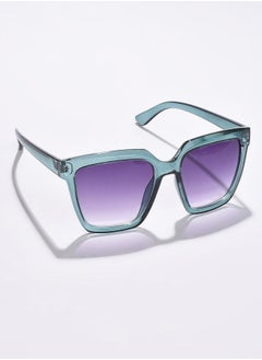 Haute Sauce Purple Lens Green Wayfarer Sunglasses  - Image 1