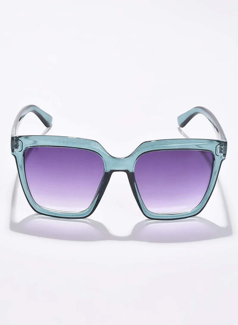 صوص هاوت Purple Lens Green Wayfarer Sunglasses