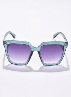 Haute Sauce Purple Lens Green Wayfarer Sunglasses  - Image 3