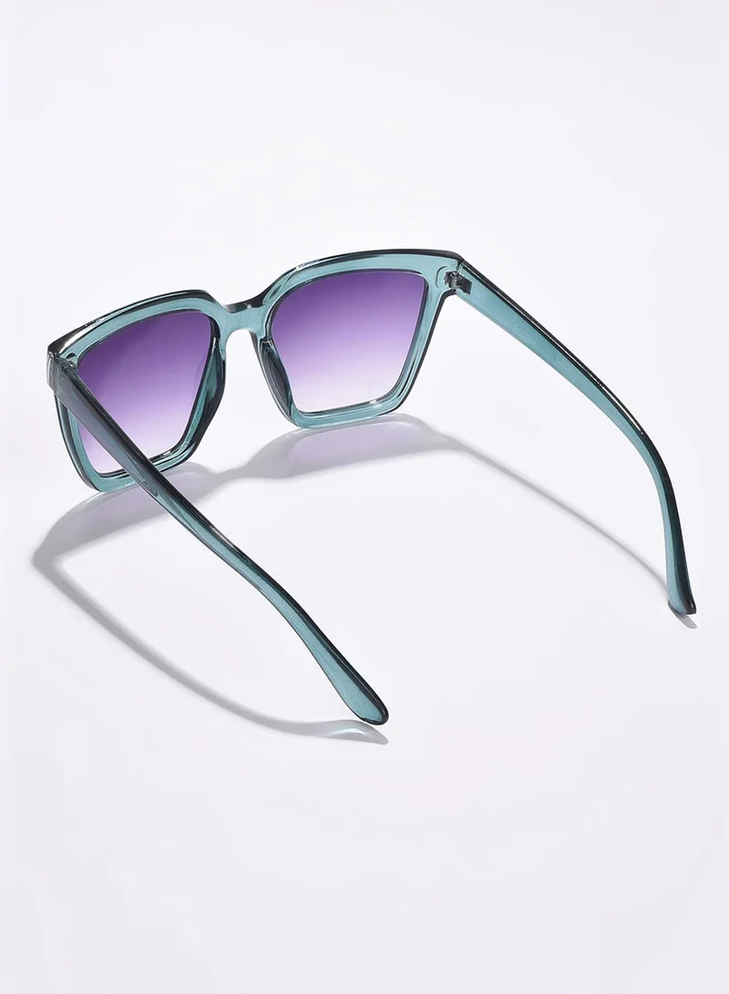 صوص هاوت Purple Lens Green Wayfarer Sunglasses