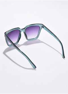 Haute Sauce Purple Lens Green Wayfarer Sunglasses  - Image 4