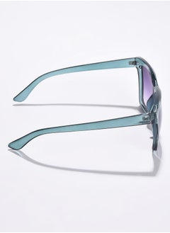 Haute Sauce Purple Lens Green Wayfarer Sunglasses  - Image 5