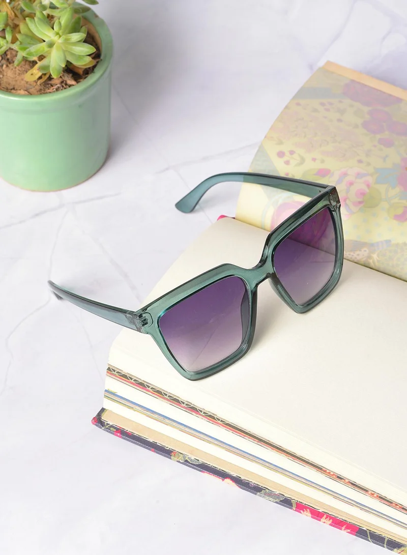 صوص هاوت Purple Lens Green Wayfarer Sunglasses