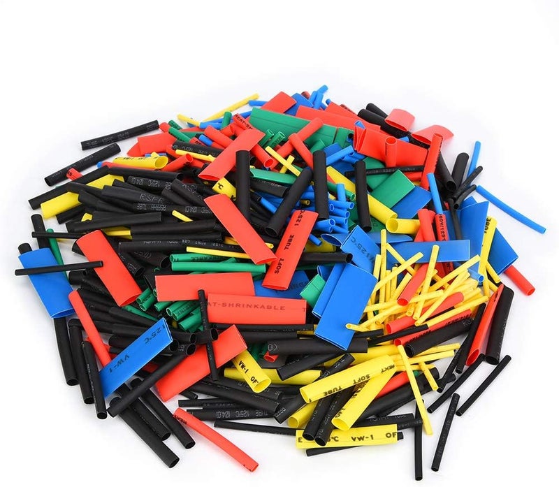 530pcs Heat Shrink Tube Assortment Polyolefin Insulated Shrinkable Tubing for Electrical Wire Cable Protection Flame Retardant in Multiple Colors Sizes Black Red Blue Green - Image 4