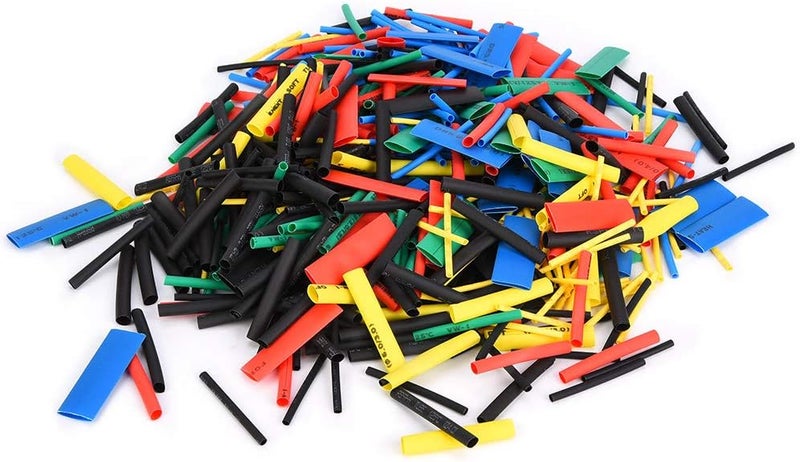 530pcs Heat Shrink Tube Assortment Polyolefin Insulated Shrinkable Tubing for Electrical Wire Cable Protection Flame Retardant in Multiple Colors Sizes Black Red Blue Green - Image 2