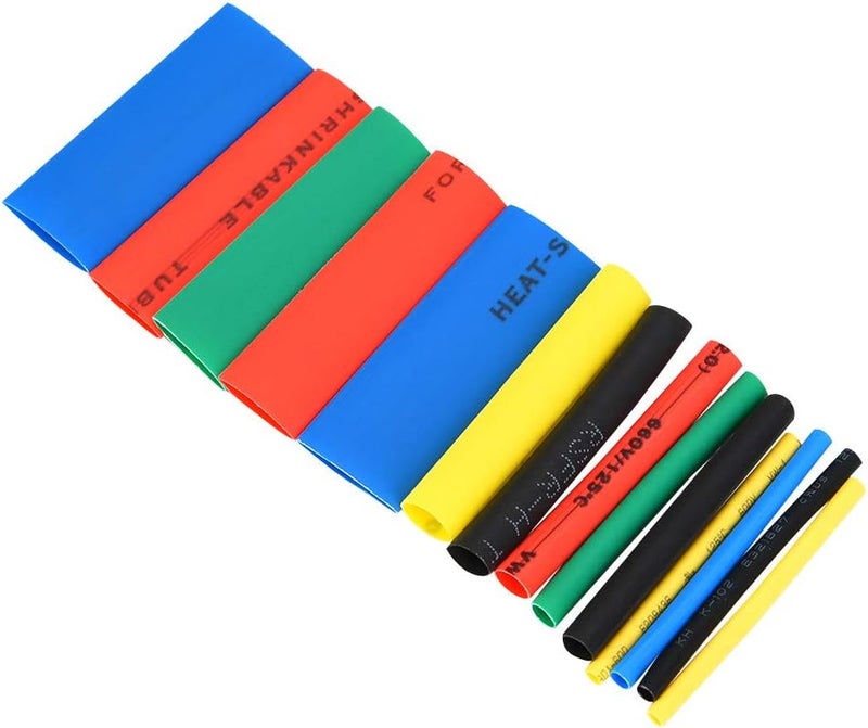 530pcs Heat Shrink Tube Assortment Polyolefin Insulated Shrinkable Tubing for Electrical Wire Cable Protection Flame Retardant in Multiple Colors Sizes Black Red Blue Green - Image 5