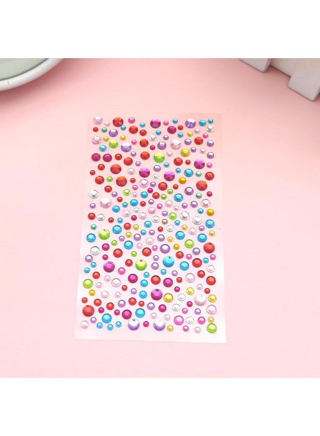 Explosions DIY Acrylic Diamond Sticker Photo Frame Decorative Sticker Accessories Material Closed Bag Water Drops Love Piece-Specifications Support Image Upload:Colorful Gypsophila 7.5*13cm - Image 1