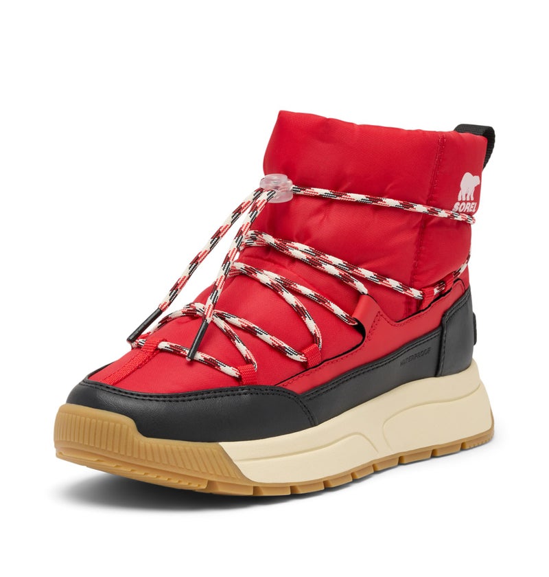 Sorel Women's Whitney III Slip-On Waterproof Winter Boot, Bright Red/Black, 8.5 - Image 1