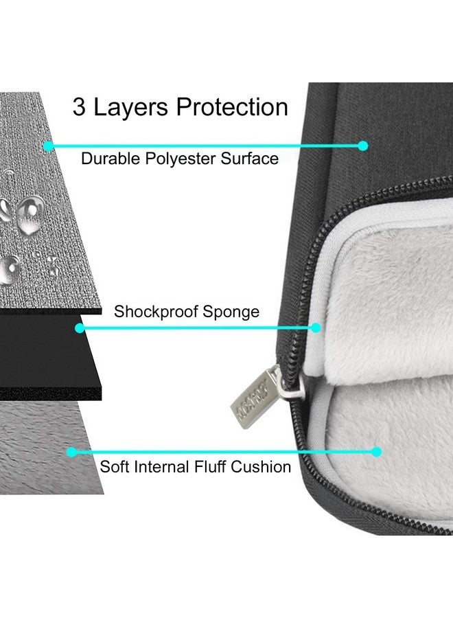 موسيسو حقيبة كمبيوتر محمول موسيسو مقاس 16 بوصة، 15-15.6 بوصة، متوافقة مع ماك بوك برو 16 M4 M3 M2 M1، إتش بي أيسر ديل لينوفو أسوس نوت بوك، حقيبة كمبيوتر عمودية من البوليستر مع جيب، أسود - Image 3