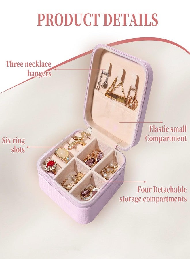 SENONAPO 36 Pcs Small Jewelry Travel Case Bulk Small Ring Gift Boxes with Zipper Portable Mini Jewelry Box Leather Jewelry Organizer Earring Storage Container for Women Travel Organizer Supplies (Multicolor) - Image 3