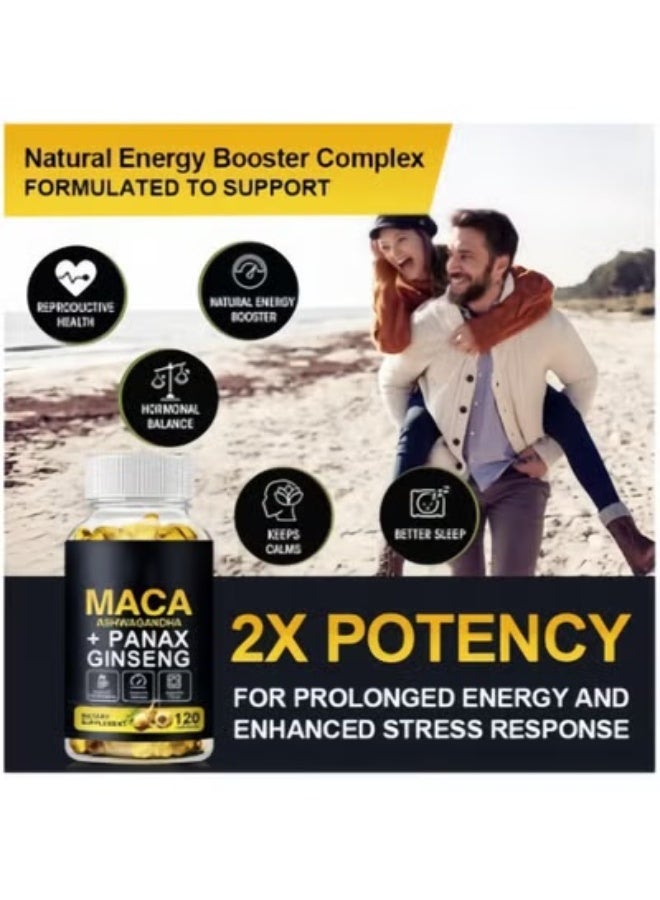 MACA Ginseng Capsules: Boost Physical Fitness & Enhance Stamina, A One-Stop Solution to Revitalize Body and Mind - Image 2